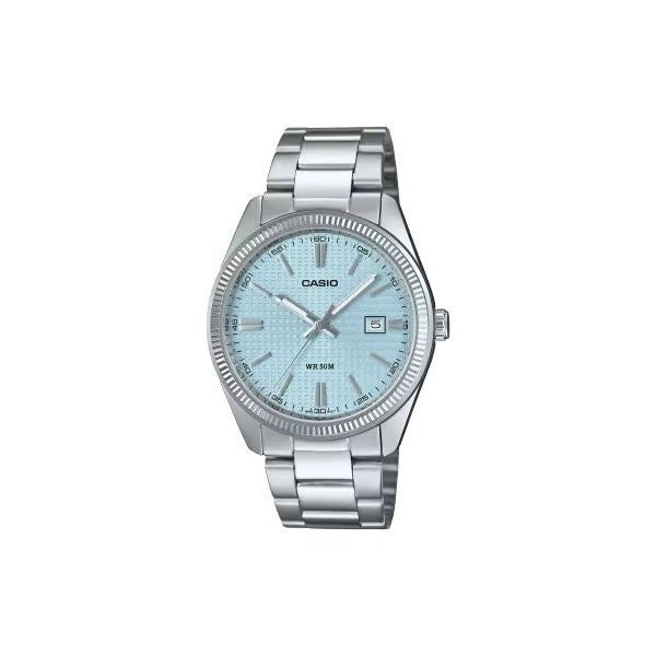 Orologio casio mtp 1302pe 2avef standard silver e blue