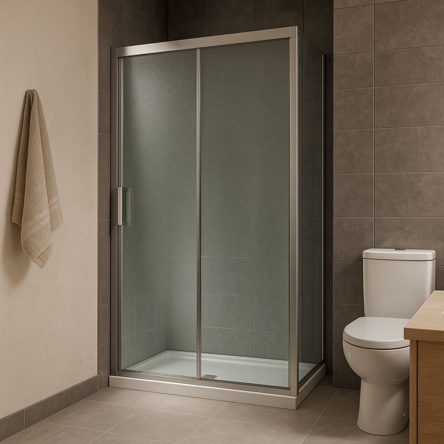 Lato porta box doccia angolare nicchia dafne cristallo 6 mm 110 cm stampato