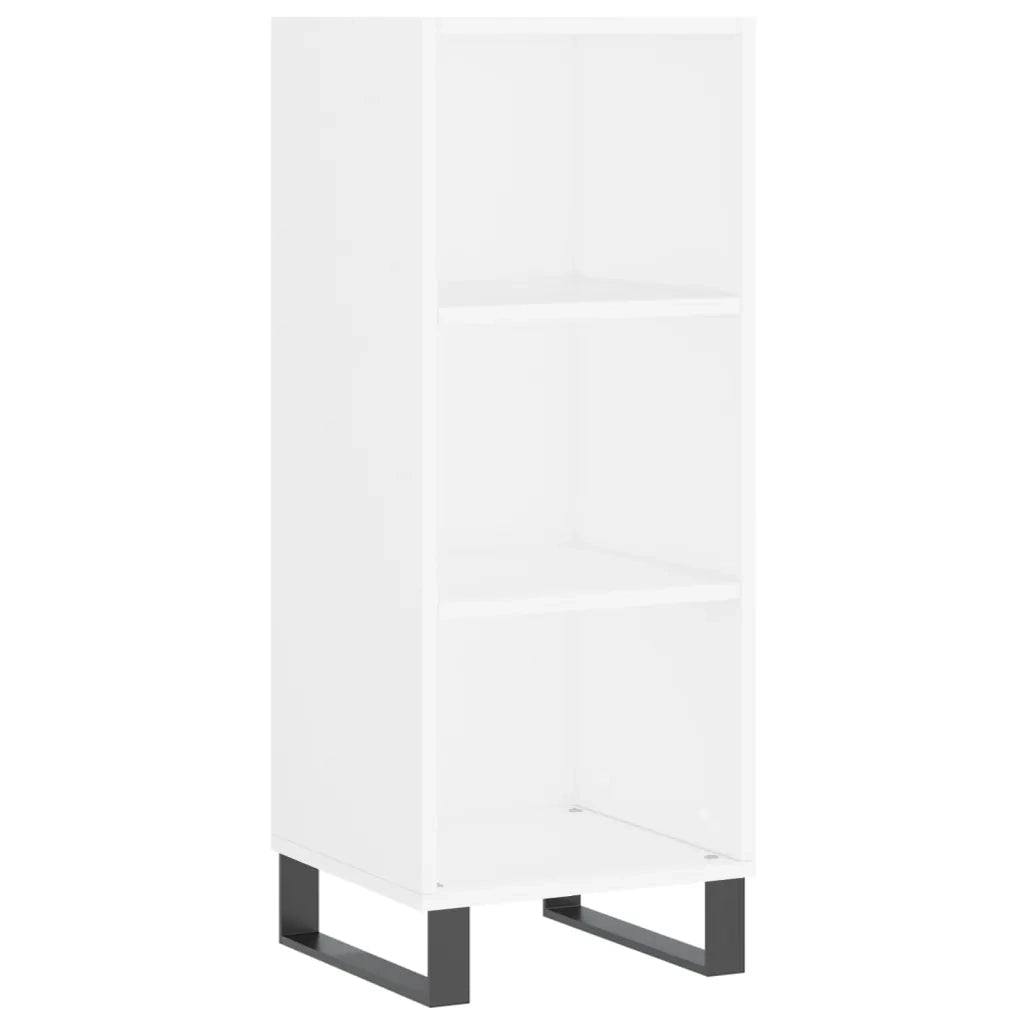 Credenza | Madia | Buffet da pranzo | Armadio da pranzo Bianca 34,5x34x180 cm in Legno Multistrato