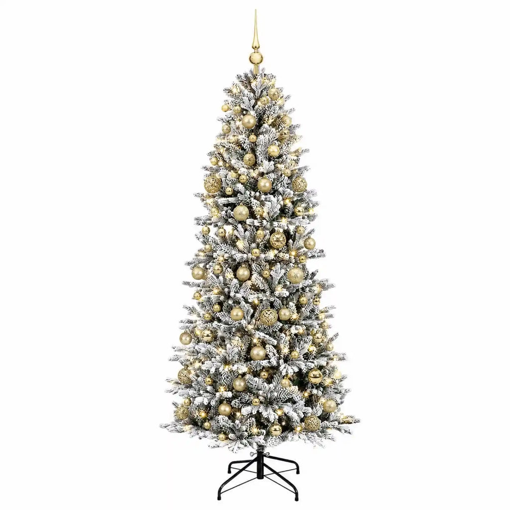 Albero di Natale artificiale con palline 240 cm 300 LED 3466517