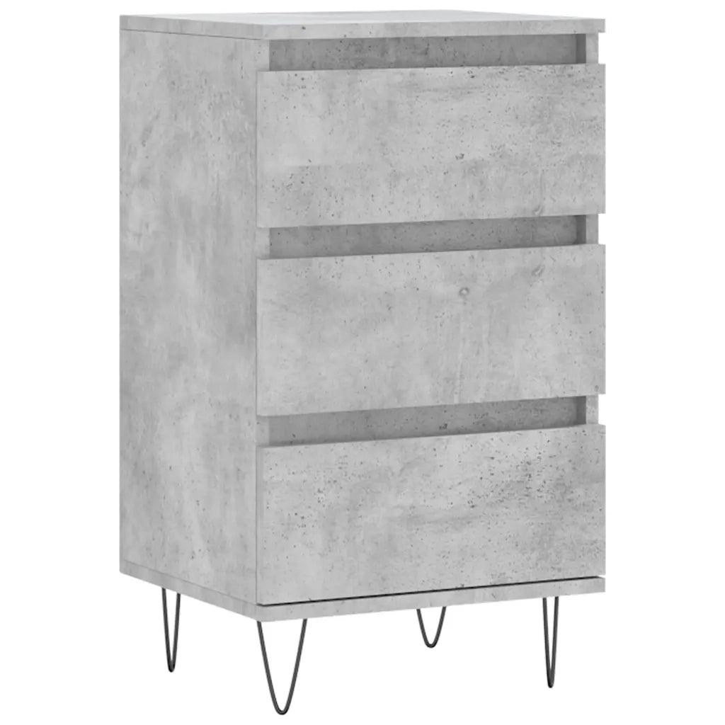 Credenza Grigio Cemento 40x35x70 cm in Legno Multistrato 831096