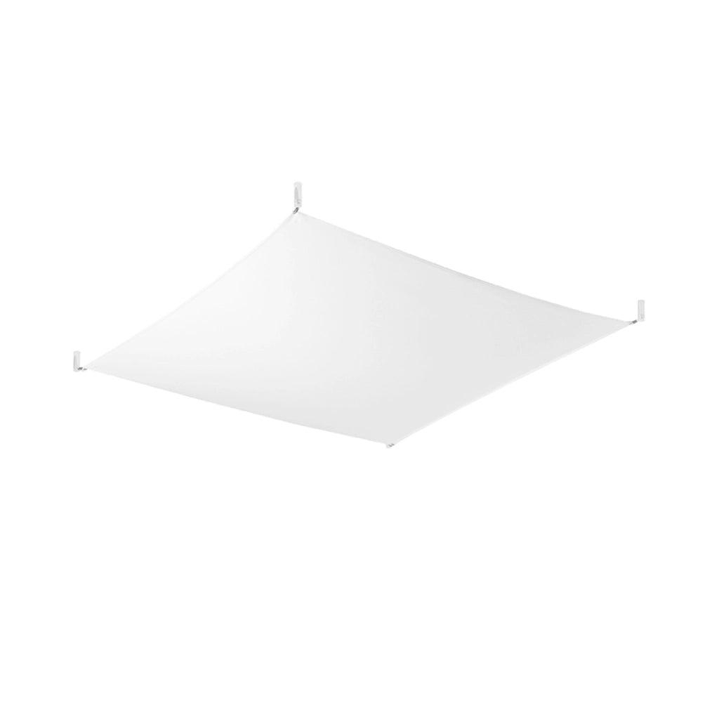 LUNA 2BM Lampada minimalista in tessuto bianco a 6 luci, 8,5 W, 850 lm, 3000 K