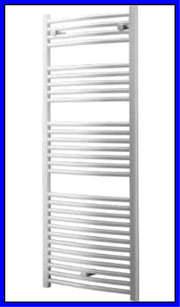 Scaldasalviette Termoarredo Bagno Curvo Bianco in acciaio Termosifone Lazzarini