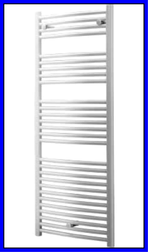 Scaldasalviette Termoarredo Bagno Curvo Bianco in acciaio Termosifone Lazzarini