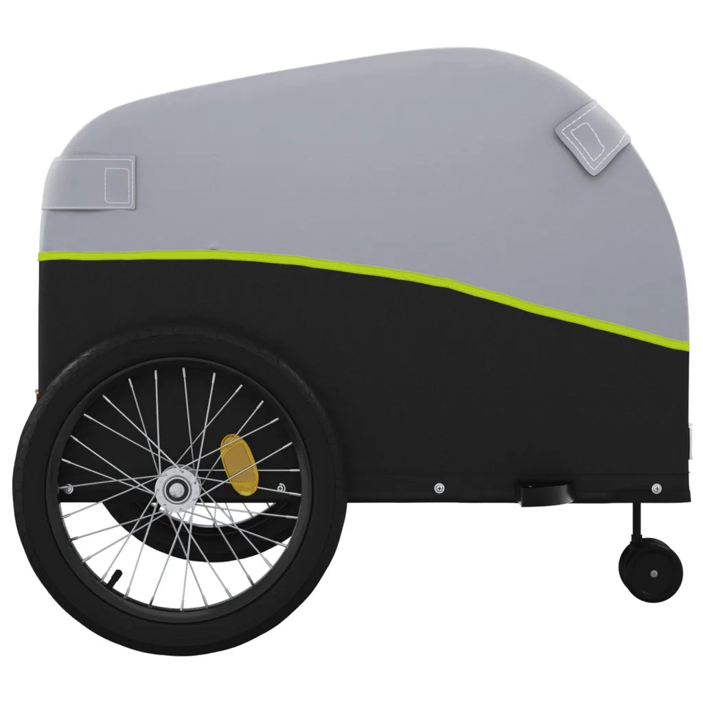 Rimorchio da Bici Nero e Verde 45 kg in Ferro 94158