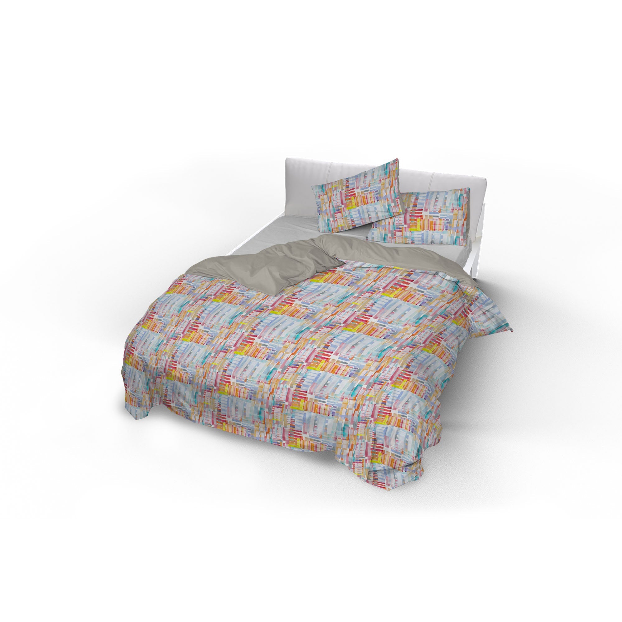 Copripiumino Singolo con Federe Stampato in Microfibra Francis