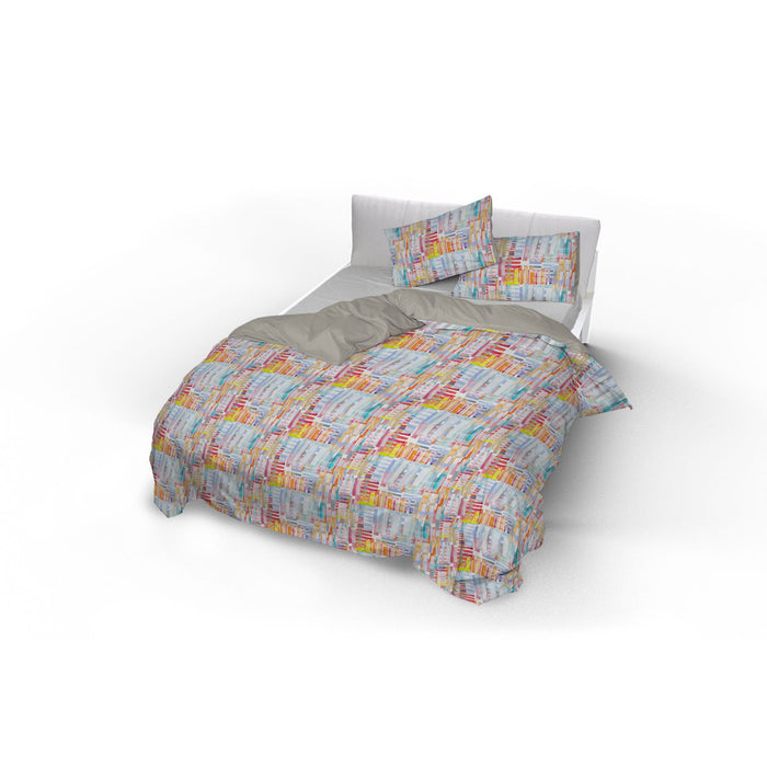 Copripiumino Singolo con Federe Stampato in Microfibra Francis