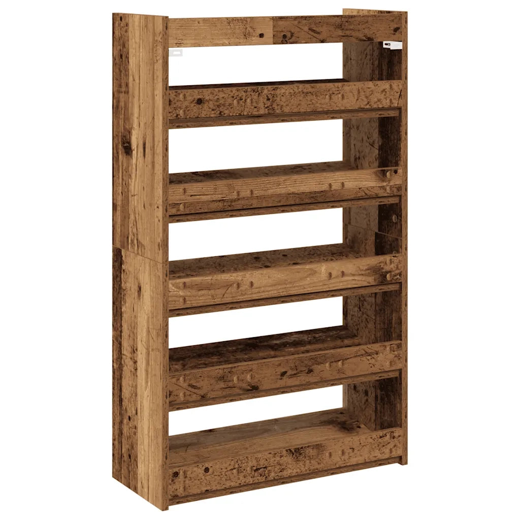 Scarpiera Legno Antico 60x25x100 cm in Truciolato 859876