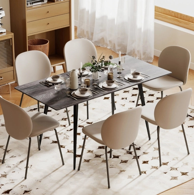 Tavolo da pranzo allungabile grigio 120-160 x 75 cm