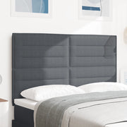Testata LED  Grigia Scura 80 cm in Tessuto Corduroy