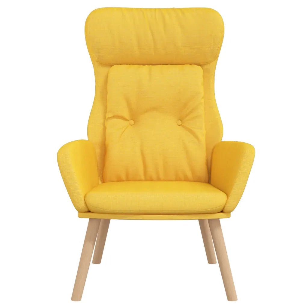 Poltrona Relax Giallo Senape in Tessuto 341297