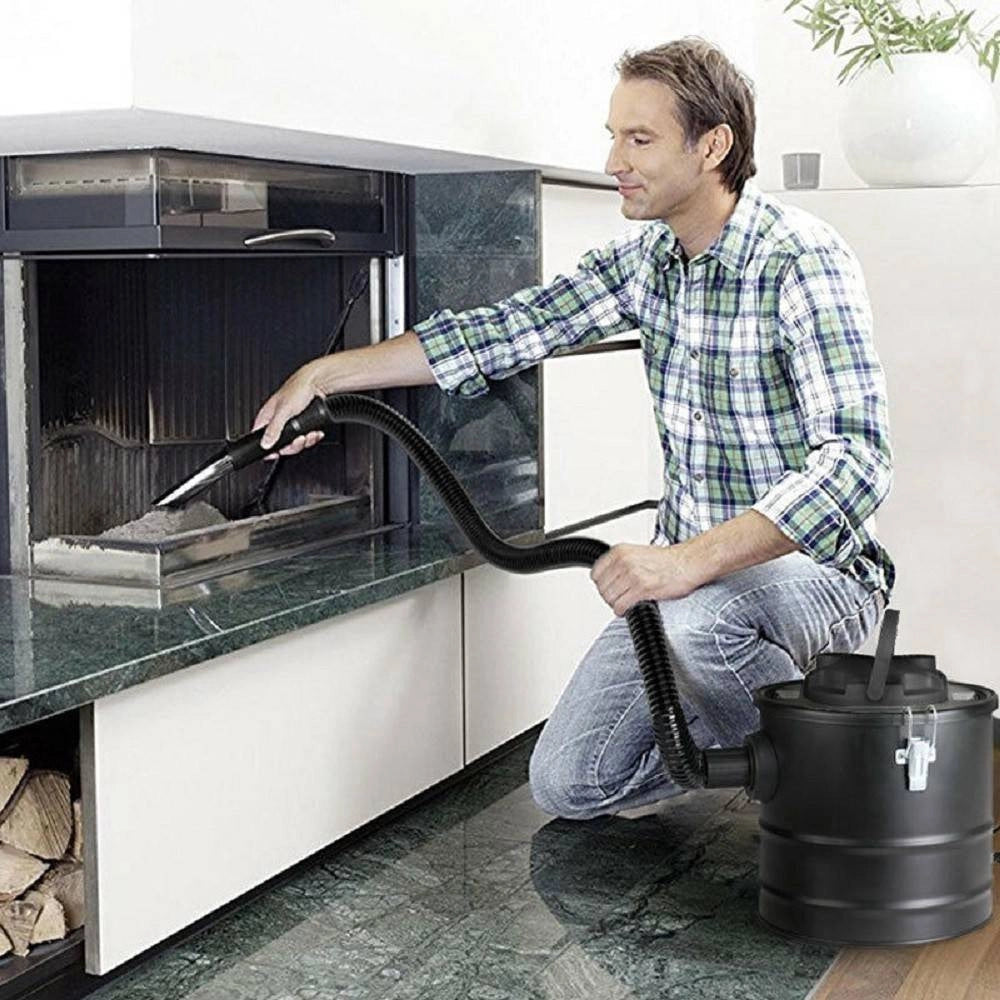 Trade Shop - Aspiracenere Elettrico 1200w Serbatoio Capacità 20lt Aspirapolvere Cenere 4900 -