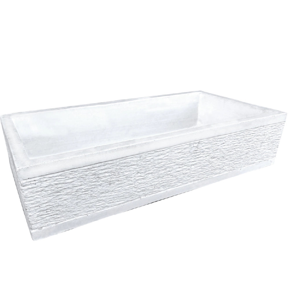 Pilozza serie grecale cemento finitura zigrinata l.45 x p.35 x h.16 cm