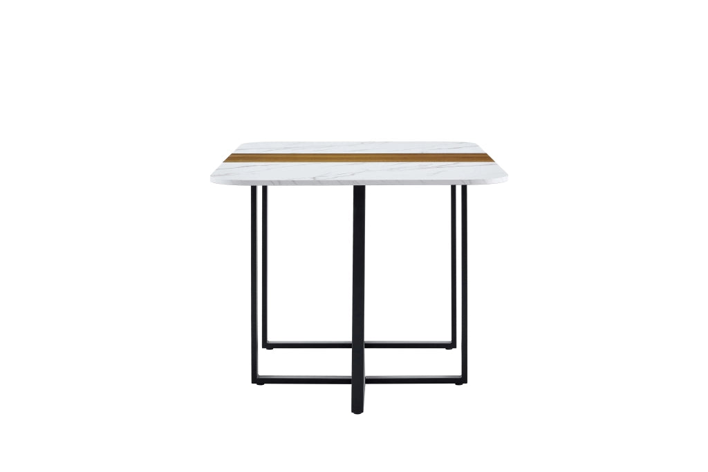Letto matrimoniale 150 cm, bianco e legno