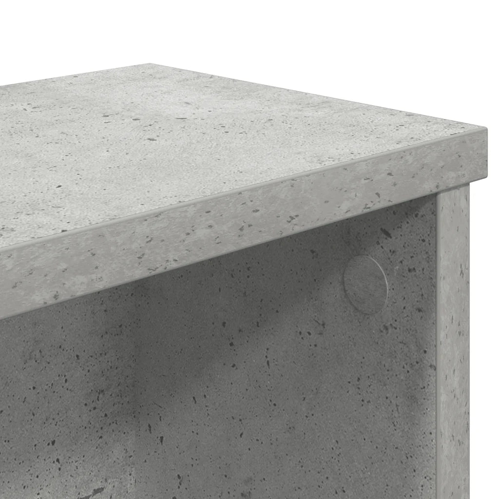Scaffale da Cucina Impilabile Grigio Cemento 50x15x16 cm 860487