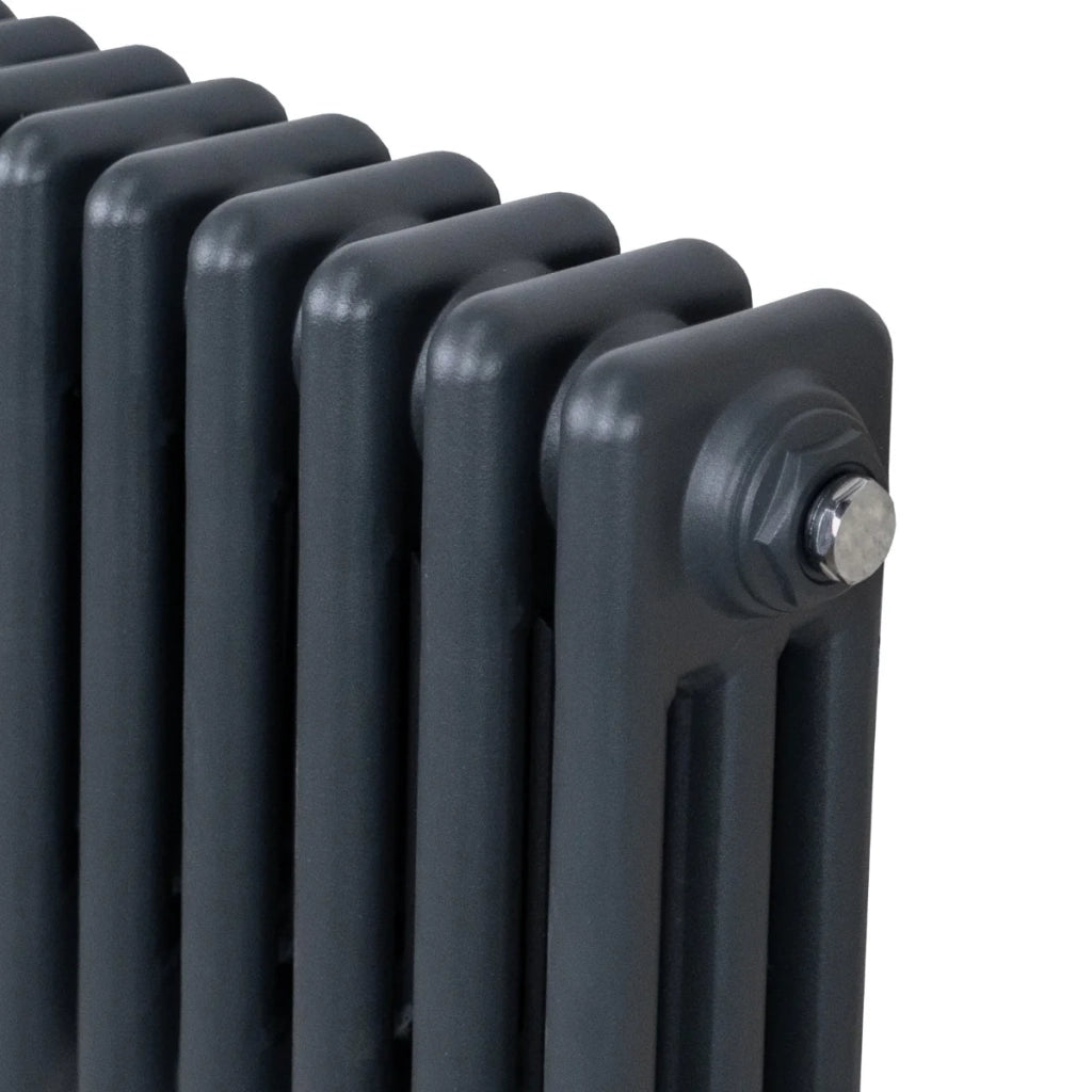 Termosifone Radiatore a 3 colonne per riscaldamento centralizzato Grigio Antracite 30 x 119cm