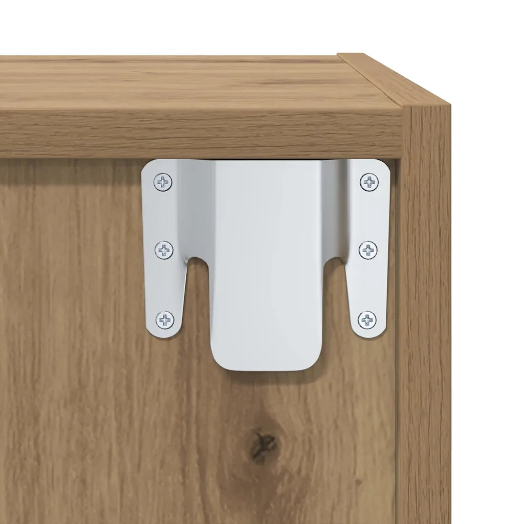Set mobile TV 2 pcs Rovere artigianale Legno multistrato 3393575