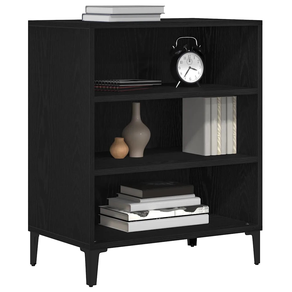 Credenza Rovere Nero 57 x 35 x 70 cm Legno ingegnerizzato 862592
