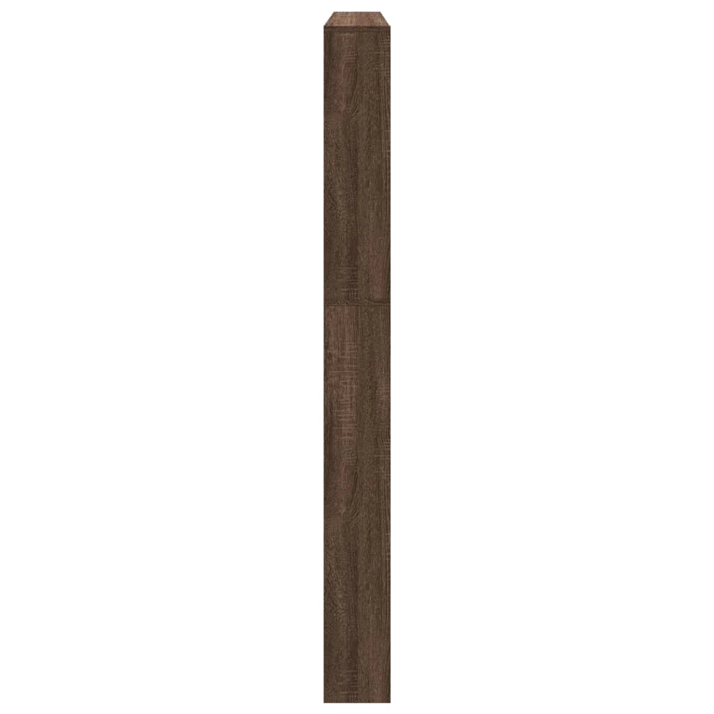 Scarpiera mobiletto portascarpe mobile ingresso/corridoio/soggiorno con specchio 5 ripiani 63 x 17 x 169,5 cm marrone 02_0021892