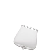 Zafferano Set 6 Bicchieri Tumbler Serie Pirolo in Vetro Borosilicato Bianco Design Dinamico Rotante ad Effetto Trottola per Tavola Elegante