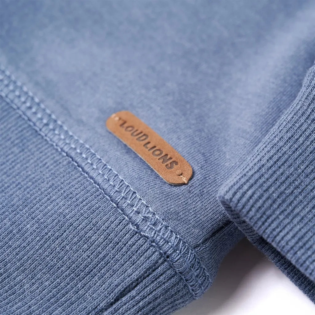 Felpa con Cappuccio per Bambini Blu M¨¦lange 140