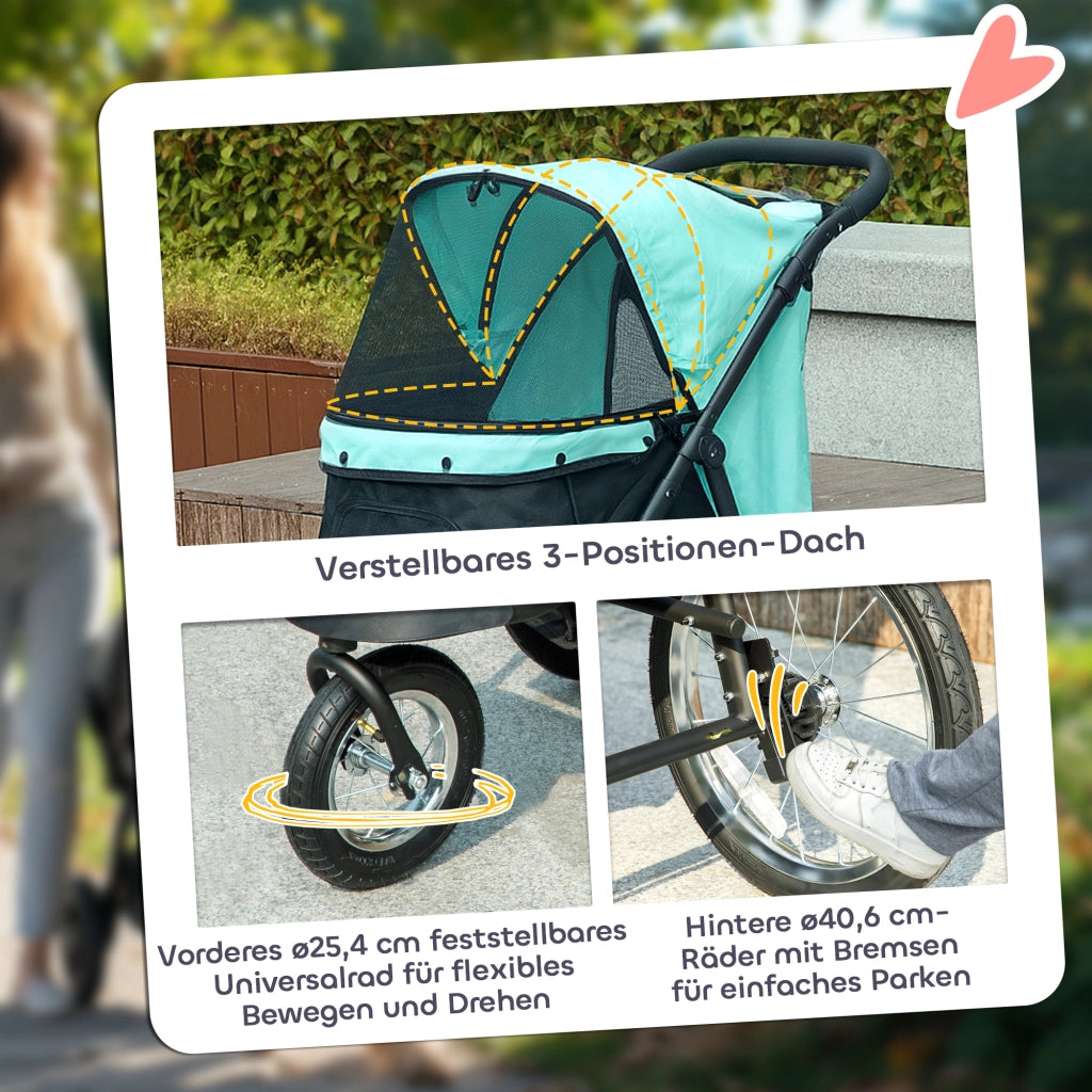 Carrello per Animali Domestici ¨C zephmum ¨C Turchese