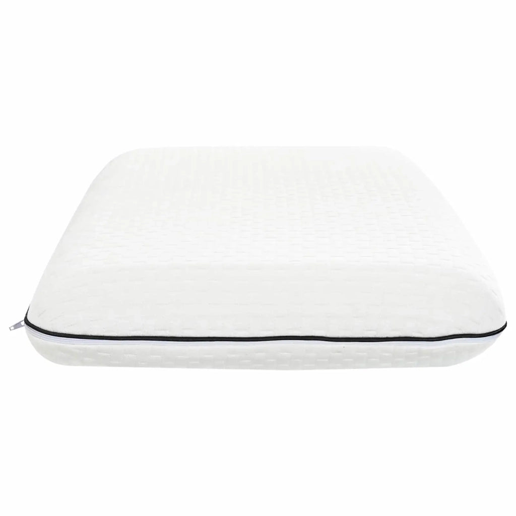 Cuscino da Letto Tinta unita Bianco 30 x 50 x 9 cm Schiuma Gel