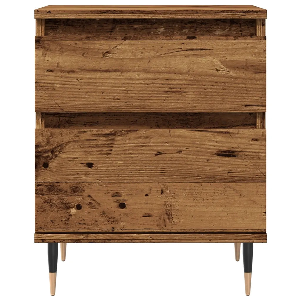 Comodino-Tavolino da notte Legno Antico 40x35x50 cm in Legno Multistrato 785893