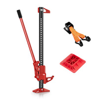 Farm Jack – Compact Set for ATVs/Trailers, High Lift Jack for up to 3000 kg with Base Plate and Wheel Lifting Attachment
