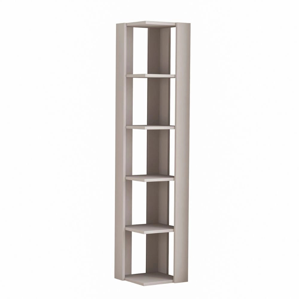 Libreria angolare Nati light mocha 5 ripiani