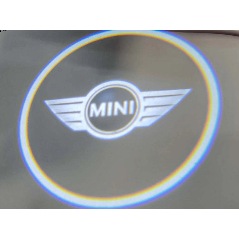 Kit Luci Led Logo Proiettori Auto Portiere Per Mini F55 F56 F60 Plug & Play Senza Modifica