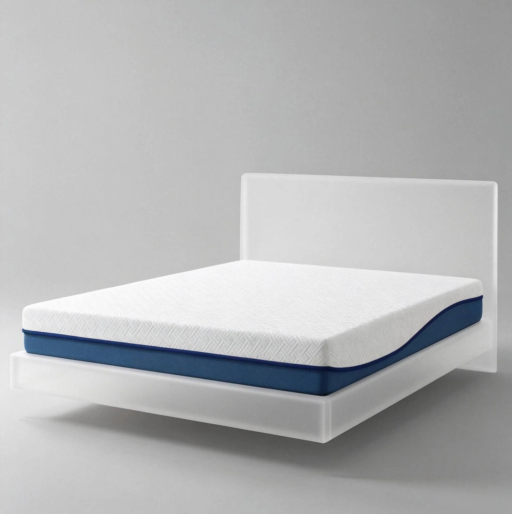 Materasso 90x190 cm in schiuma al tè verde, sfoderabile e lavabile, comfort medio-rigido