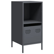 Credenza | Madia | Buffet da pranzo | Armadio da pranzo Antracite 35x39x73,5 cm in Acciaio Laminato a Freddo