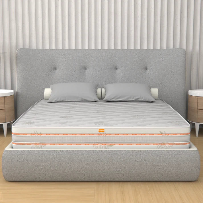 Materasso Multionda Matrimoniale 170x200, alto 25 cm - Memory, Gel Relaxa, Sfoderabile, Rivestimento Aloe Vera | Piuma
