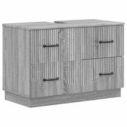 Armadio per Lavabo da Bagno HOORN Sonoma grigio 82 x 41 x 56 cm 897241