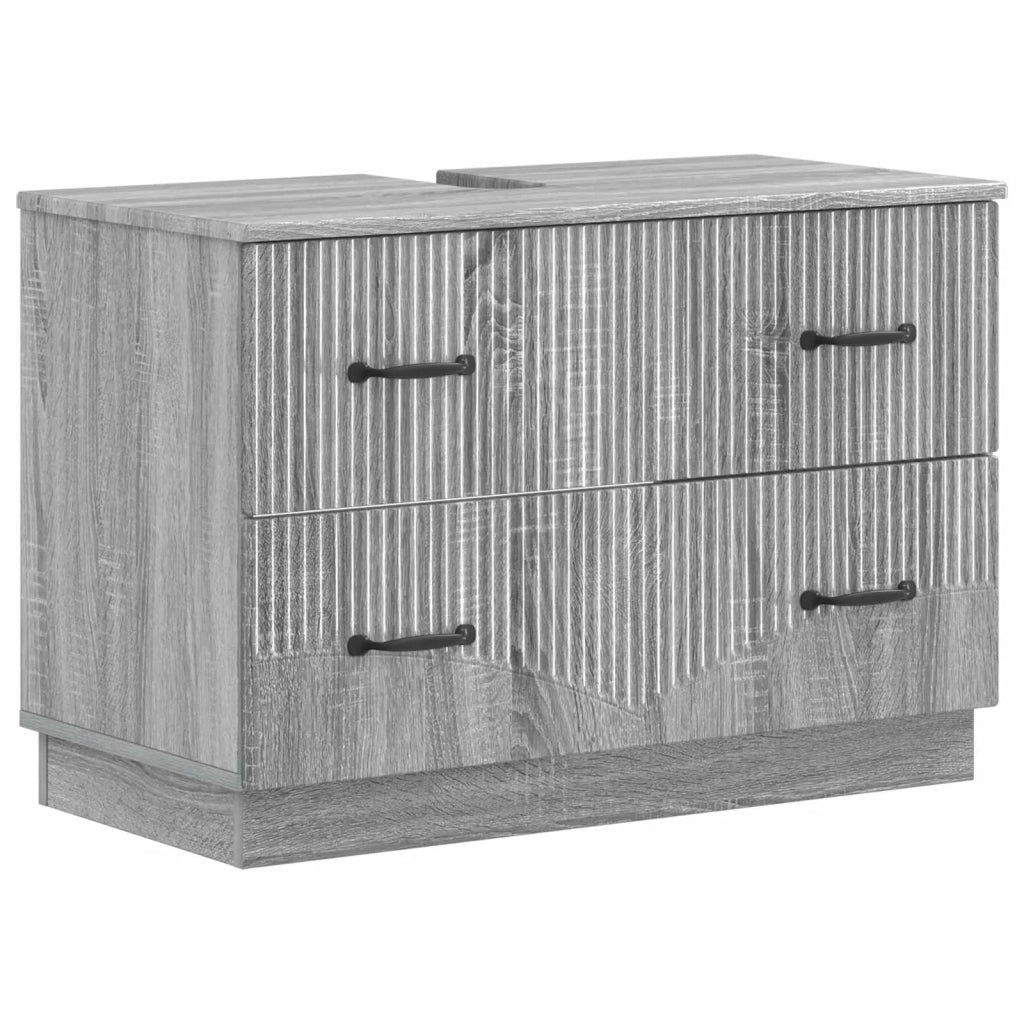 Armadio per Lavabo da Bagno HOORN Sonoma grigio 82 x 41 x 56 cm 897241