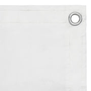 Paravento da Balcone Bianco 75x300 cm in Tessuto Oxford 134888