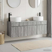 Set di Armadi da Bagno 3 pz Sonoma grigio 49 x 44,5 x 66 cm 3405773
