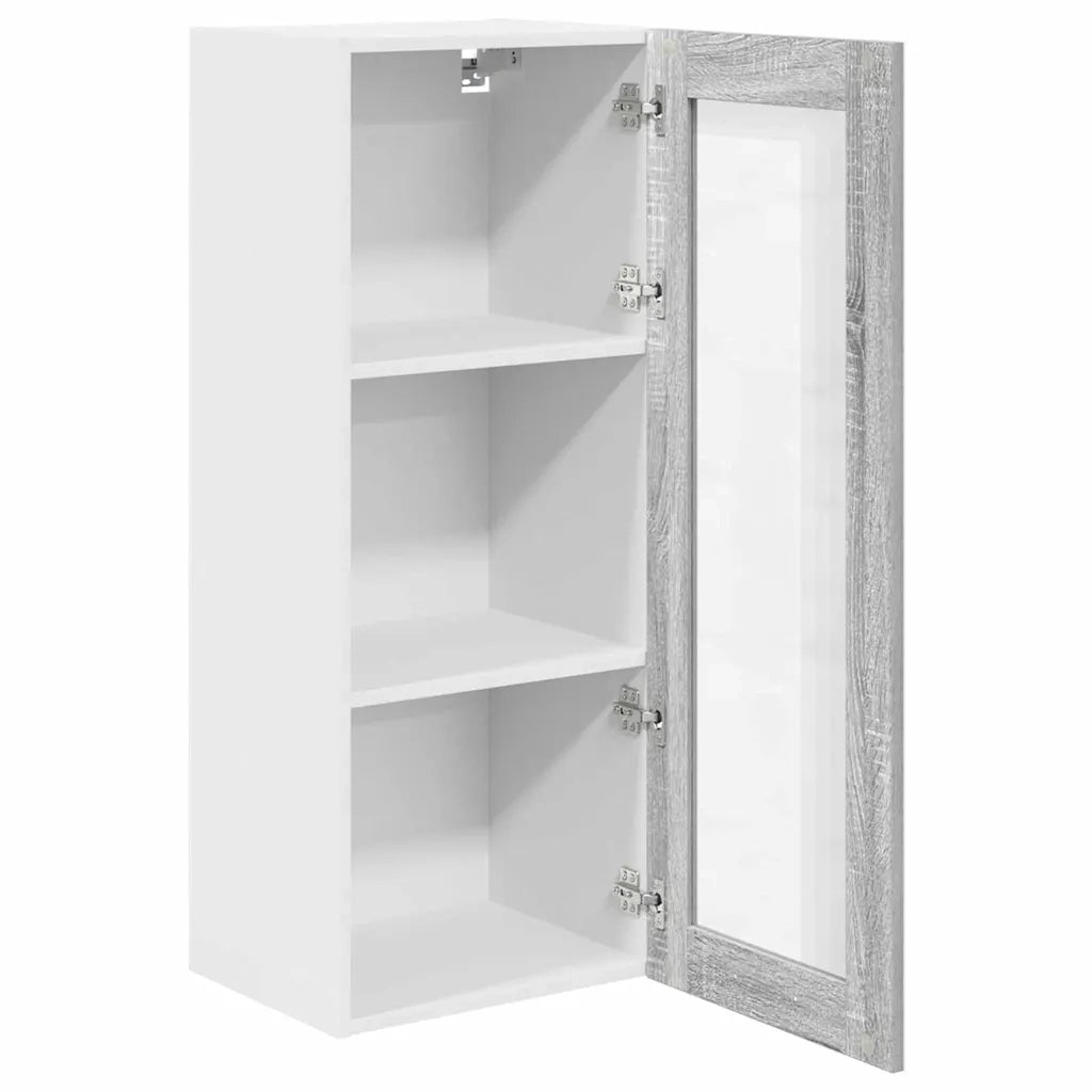 Armadio pensile con porta Grigio Sonoma 40 x 31 x 100 cm
