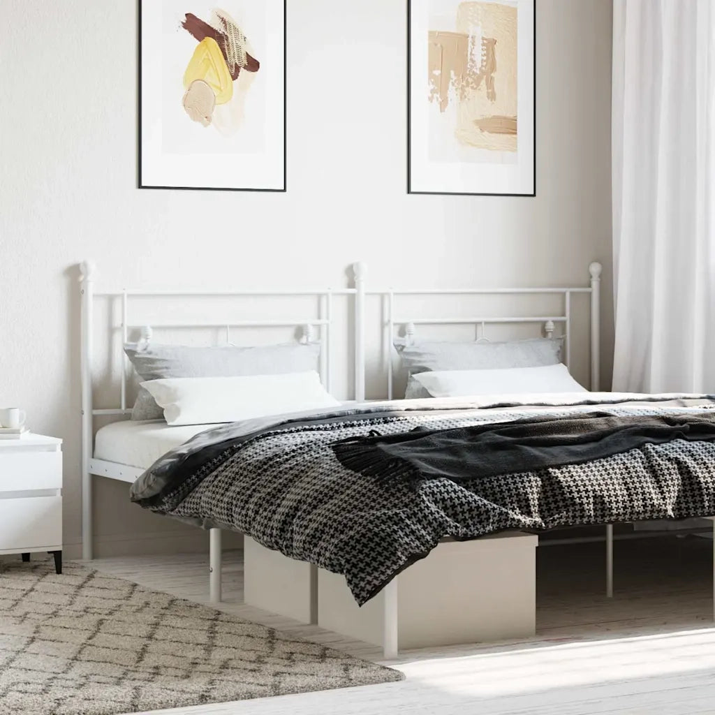 Testiera di Ricambio in Metallo Bianco 193 cm 374425