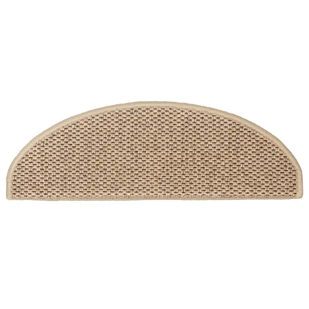 Tappeti Autoadesivi Scale Aspetto Sisal 30 pz 65x21x4 cm Sabbia 3365879