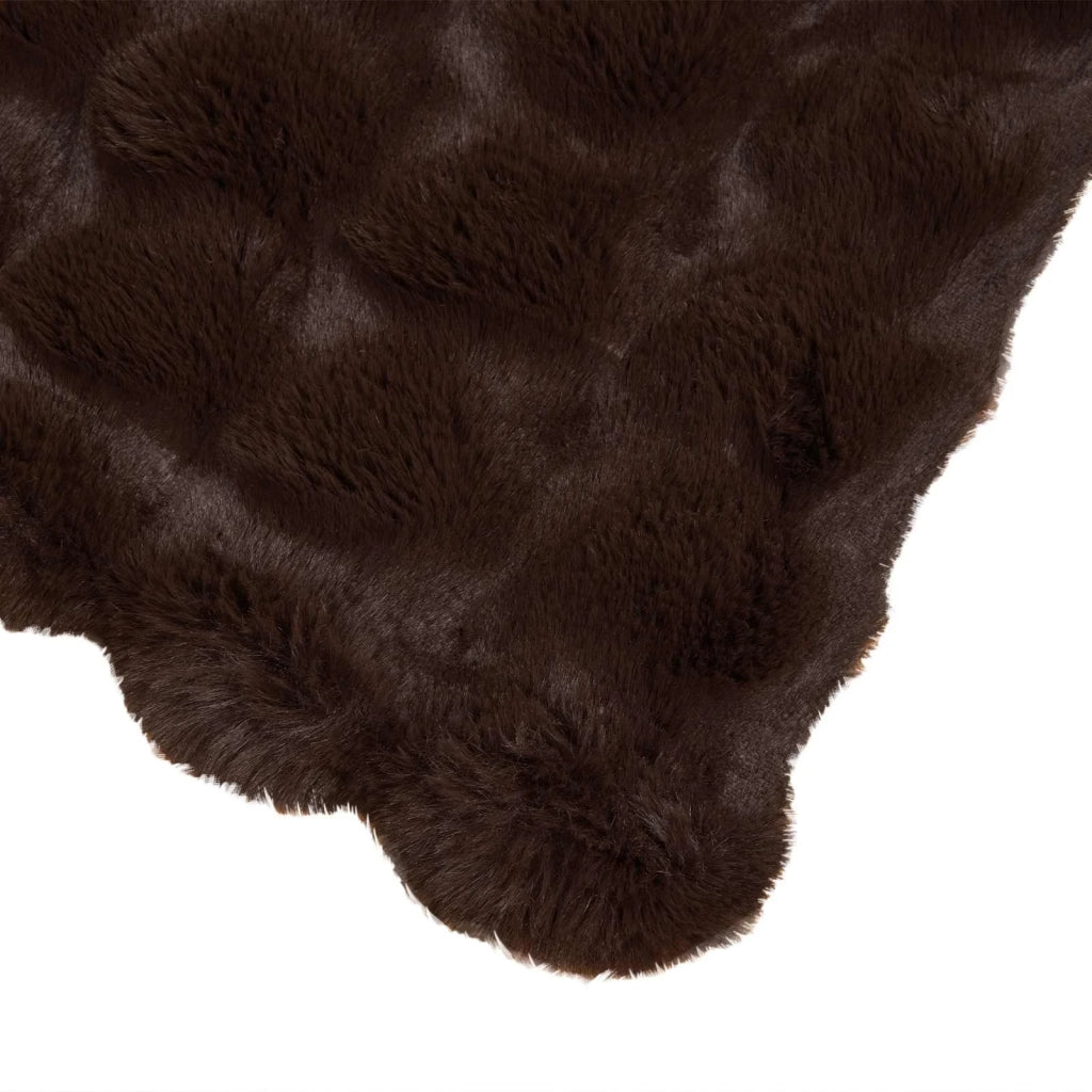 Coperta antiscivolo in finta di coniglio Olite 4 pcs Cammello