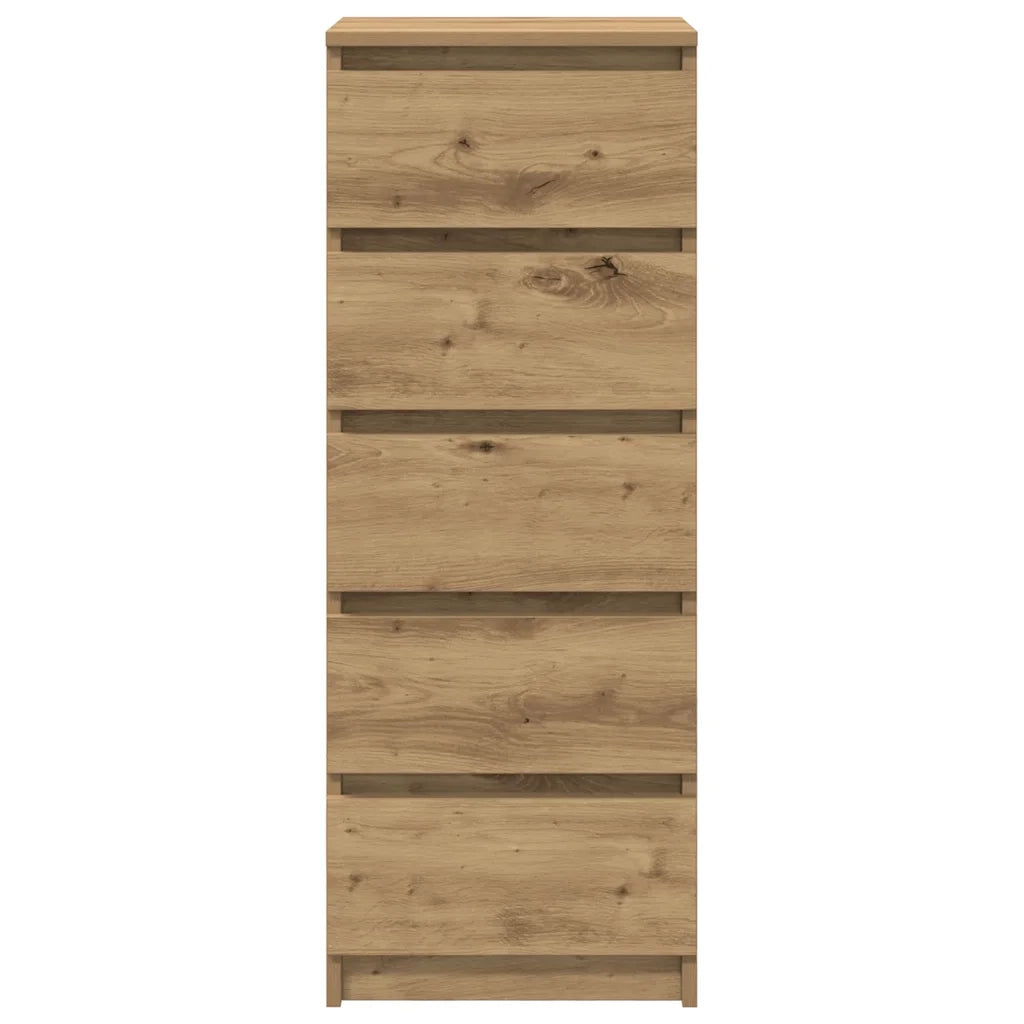Credenza con Cassetti Rovere Artigianale 37,5x35x99 cm 861768