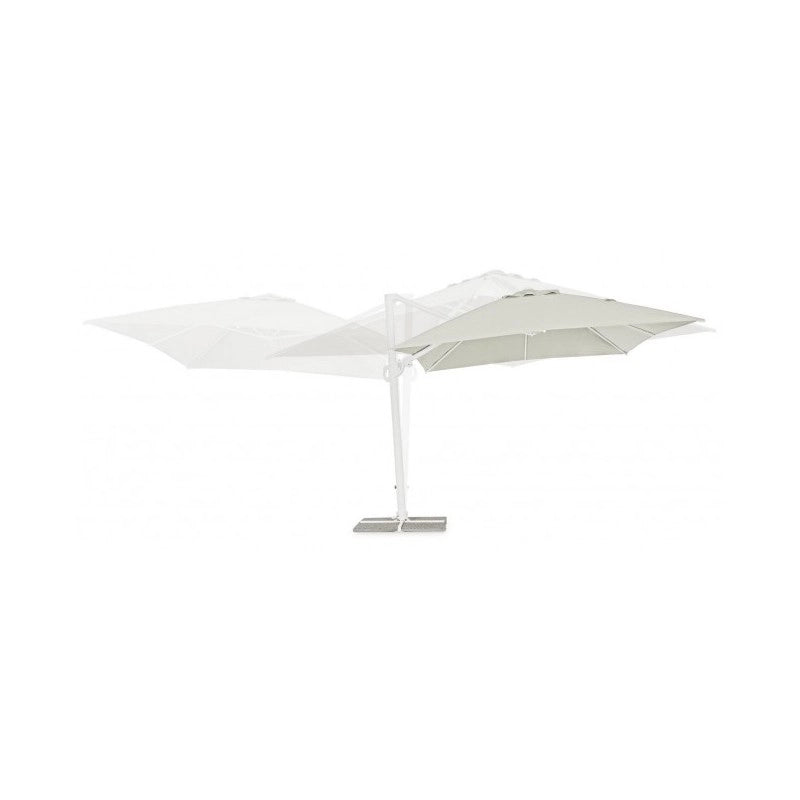 Ombrellone Eden bianco/ naturale 300x400xh260  cm