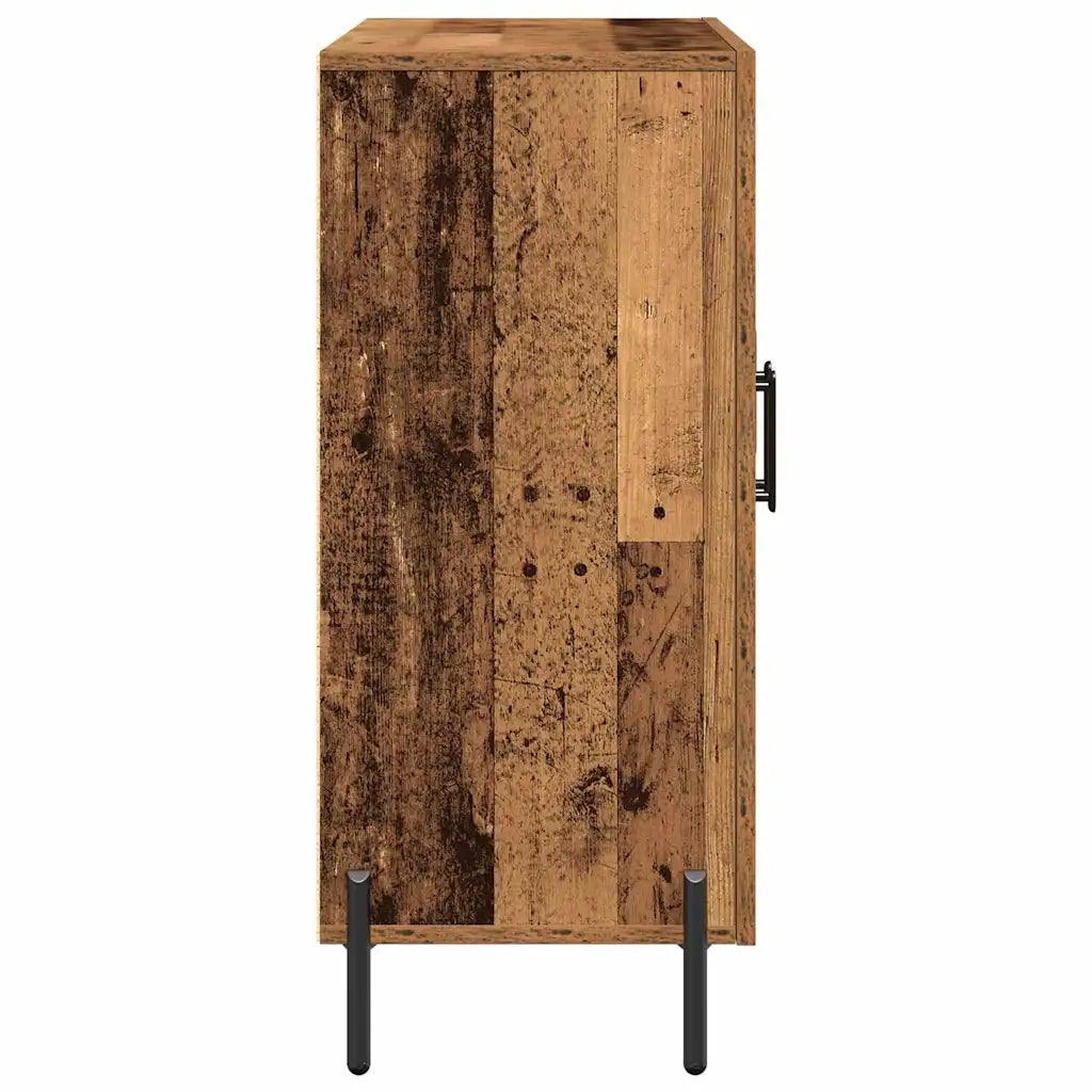 Credenza | Madia | Buffet da pranzo | Armadio da pranzo Legno vecchio 90 x 34 x 80 cm Legno multistrato