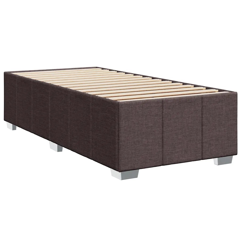 Giroletto senza Materasso Marrone Scuro 90x200 cm Tessuto