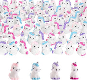 Decorazioni per acquario 48 pezzi - Mini figure di unicorno - Accessori per poppenhuis - Decorazioni per giardino - Decorazioni per festa di compleanno - Miniature per decorazione di acquario