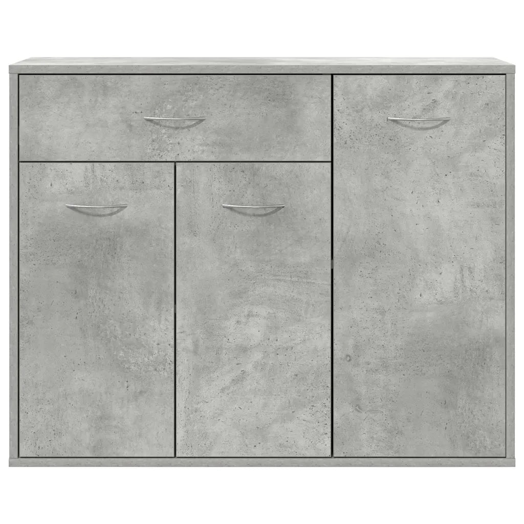 Credenza Grigio Cemento 88x30x70 cm in Legno Multistrato 800679