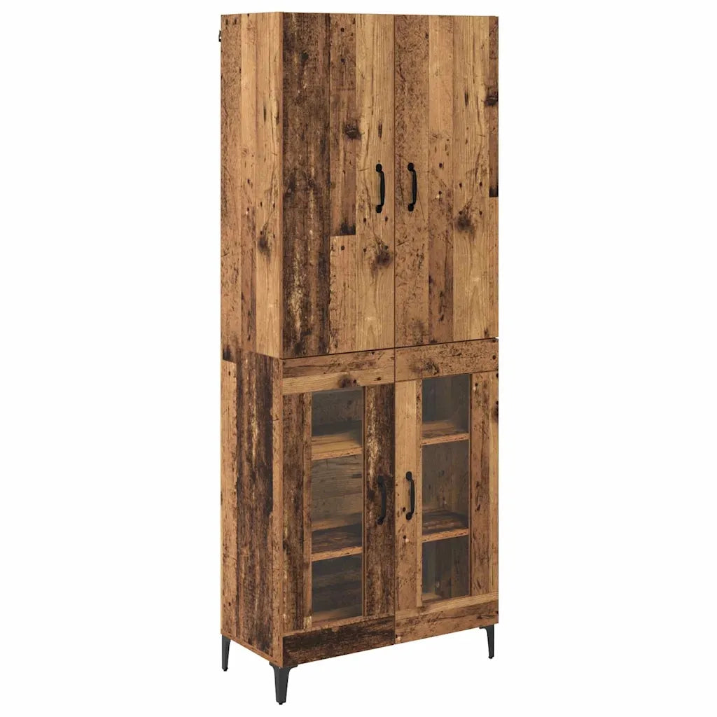 Credenza-Buffet-Armadio da cucina Legno vecchio 69,5 x 34 x 180 cm Legno multistrato 894523