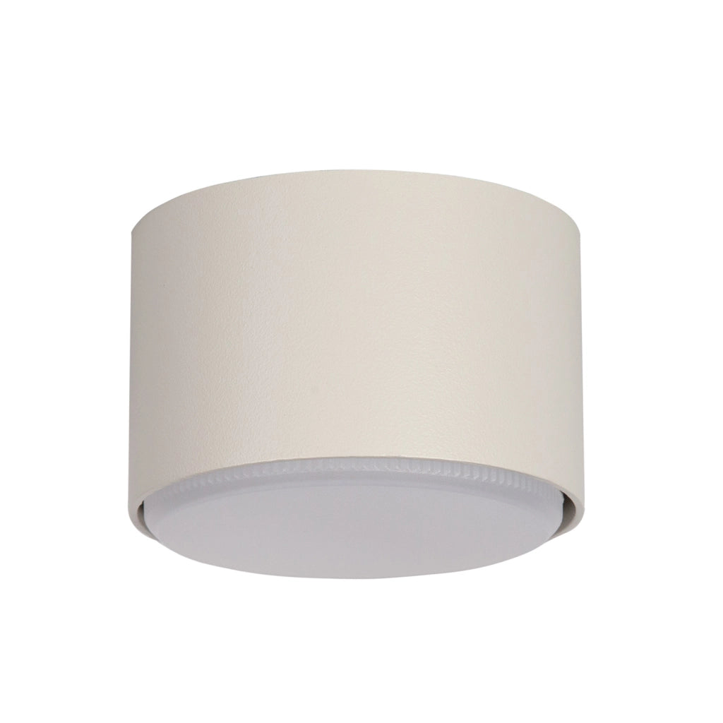 Spot soffitto tondo moderno beige 5,5cm GX53 12W Tubo Sigma